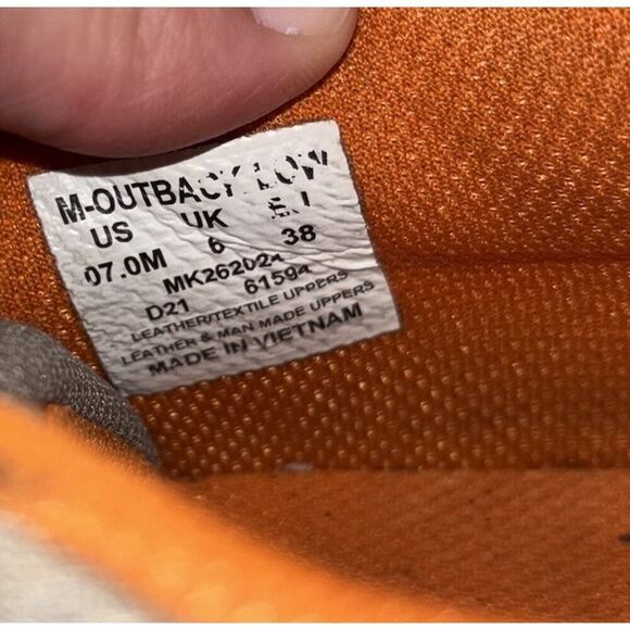 Merrell Outback Trail Chaser Outdoor Shoes Sneakers Tan Orange Big Kids Size 7M - Picture 9 of 9